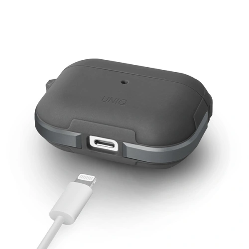 Etui UNIQ Valencia Apple AirPods Pro szary/gunmetal grey Antimicrobial