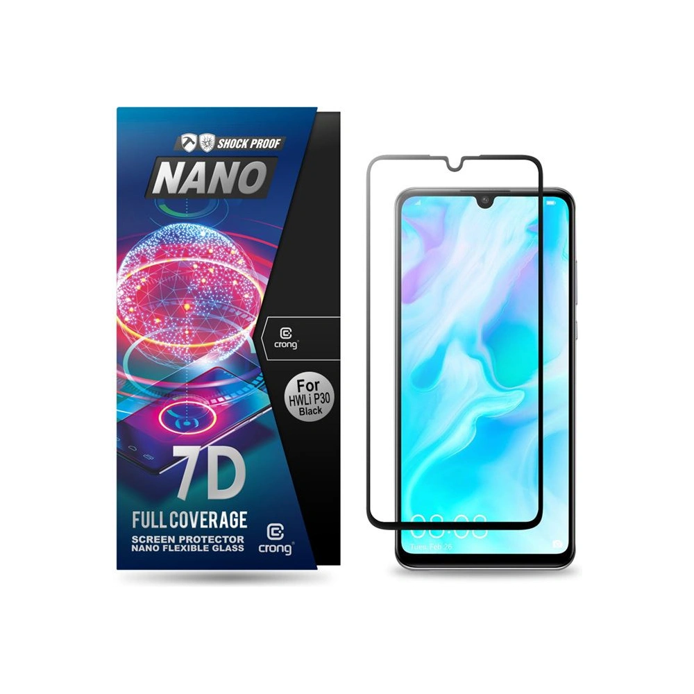 Hurtownia GSM - Hybritní sklo Crong 7D Nano Flexibilní sklo Huawei P30 Lite - CRG1 - {ean13} - Hurt