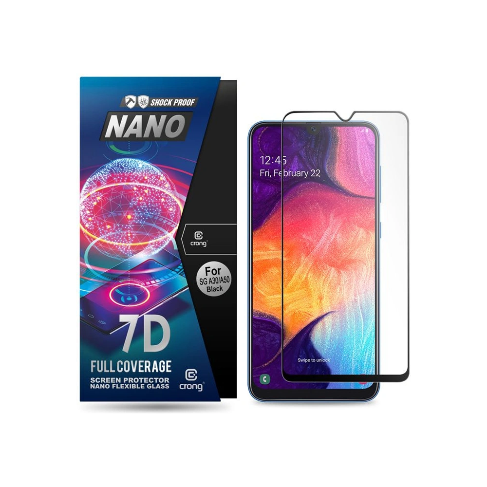 Hurtownia GSM - Sticlă hibridă Crong 7D Nano Flexible Glass Samsung Galaxy A30/A50/A50s - CRG8 - {ean13} - Hurt