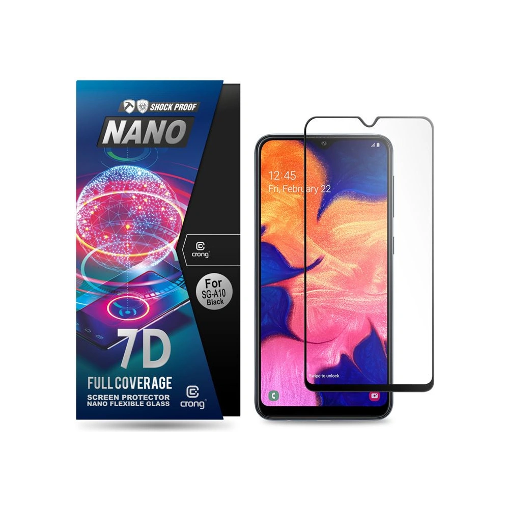 Hurtownia GSM - Hibrid üveg Crong 7D Nano Rugalmas Üveg Samsung Galaxy A10 - CRG10 - {ean13} - Hurt
