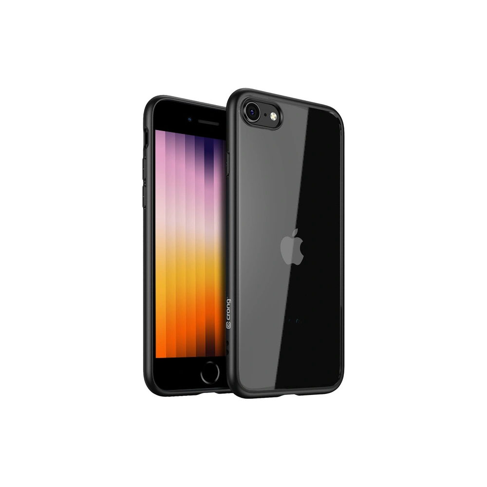 Hurtownia GSM - Case Crong Clear Cover Apple iPhone SE 2022/SE 2020/8/7 (schwarz) - CRG12 - {ean13} - Hurt