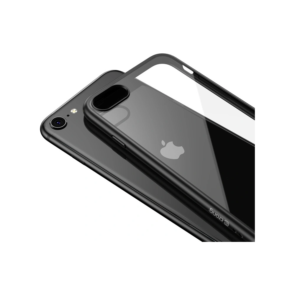 Hurtownia GSM - Case Crong Clear Cover Apple iPhone SE 2022/SE 2020/8/7 (schwarz) - CRG12 - {ean13} - Hurt