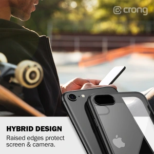 Hurtownia GSM - Case Crong Clear Cover Apple iPhone SE 2022/SE 2020/8/7 (schwarz) - CRG12 - {ean13} - Hurt