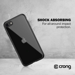 Hurtownia GSM - Case Crong Clear Cover Apple iPhone SE 2022/SE 2020/8/7 (schwarz) - CRG12 - {ean13} - Hurt