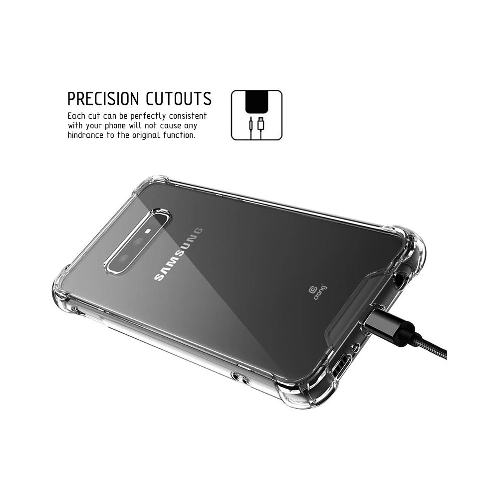 Hurtownia GSM - Etui Crong Hybrid Protect Cover Samsung Galaxy S10e (průhledný) - CRG13 - {ean13} - Hurt