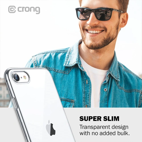 Etui Crong Crystal Slim Cover Apple iPhone SE 2022/SE 2020/8/7 (przezroczysty)