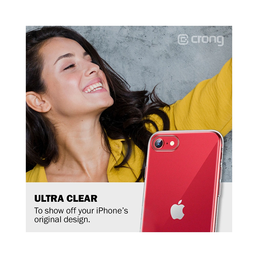 Wholesale Crong Crystal Slim Cover Apple iPhone SE 2022/SE 2020/8/7 (clear) - CRG15 - {ean13} - Hurt