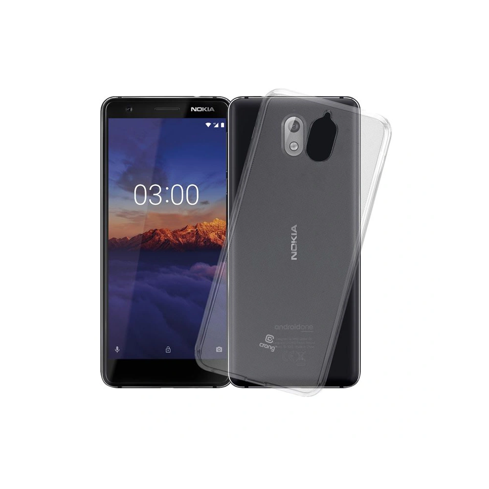 Hurtownia GSM - Etui Crong Crystal Slim Cover Nokia 3.1 (transparent) - CRG29 - {ean13} - Hurt