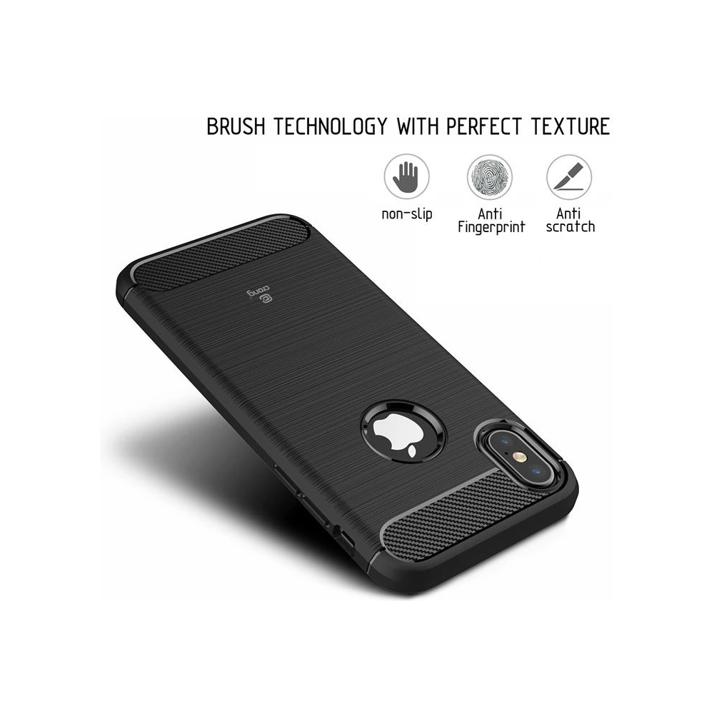 Wholesale Crong Soft Armour Cover Apple iPhone XS/X (black) - CRG30 - {ean13} - Hurt