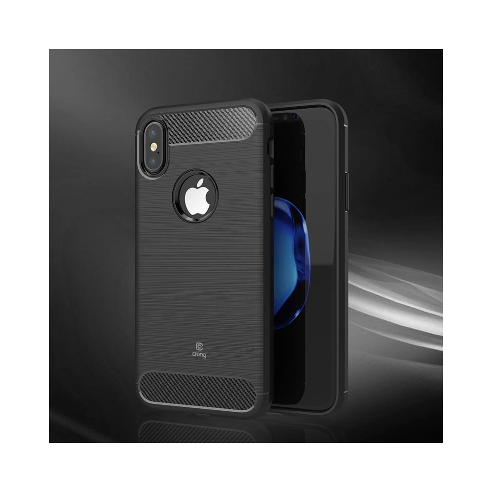 Wholesale Crong Soft Armour Cover Apple iPhone XS/X (black) - CRG30 - {ean13} - Hurt