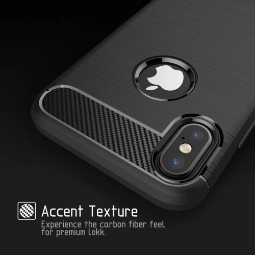 Etui Crong Soft Armour Cover Apple iPhone XS/X (czarny)