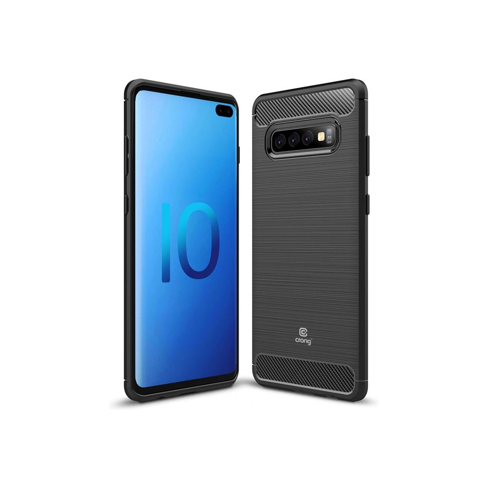 Hurtownia GSM - Etui Crong Soft Armour Cover Samsung Galaxy S10+ Plus (negru) - CRG31 - {ean13} - Hurt