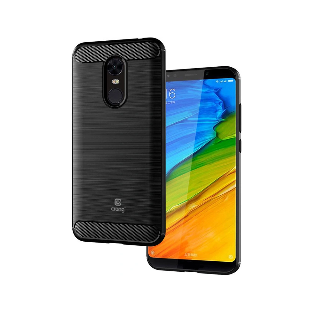 Hurtownia GSM - Etui Crong Soft Armour Cover Xiaomi Redmi 5 Plus (negru) - CRG37 - {ean13} - Hurt