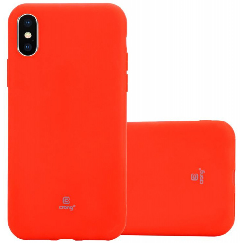 Hurtownia Crong - 5907731980012 - CRG41 - Etui Crong Soft Skin Cover Apple iPhone XS/X (czerwony) - B2B homescreen