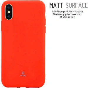 Hurtownia GSM - Etui Crong Soft Skin Cover Apple iPhone XS/X (piros) - CRG41 - {ean13} - Hurt