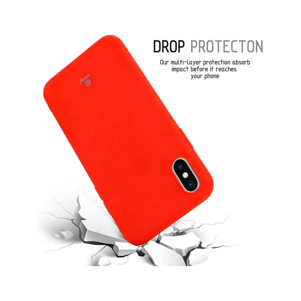 Hurtownia GSM - Etui Crong Soft Skin Cover Apple iPhone XS/X (piros) - CRG41 - {ean13} - Hurt