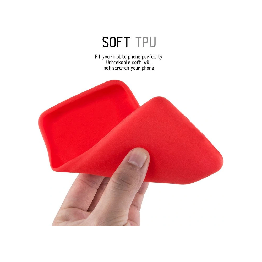Hurtownia GSM - Etui Crong Soft Skin Cover Apple iPhone XS/X (roșu) - CRG41 - {ean13} - Hurt