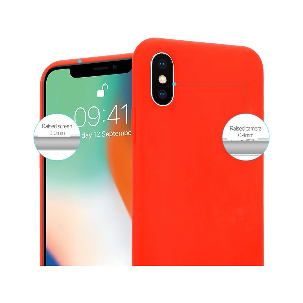 Hurtownia GSM - Etui Crong Soft Skin Cover Apple iPhone XS/X (roșu) - CRG41 - {ean13} - Hurt