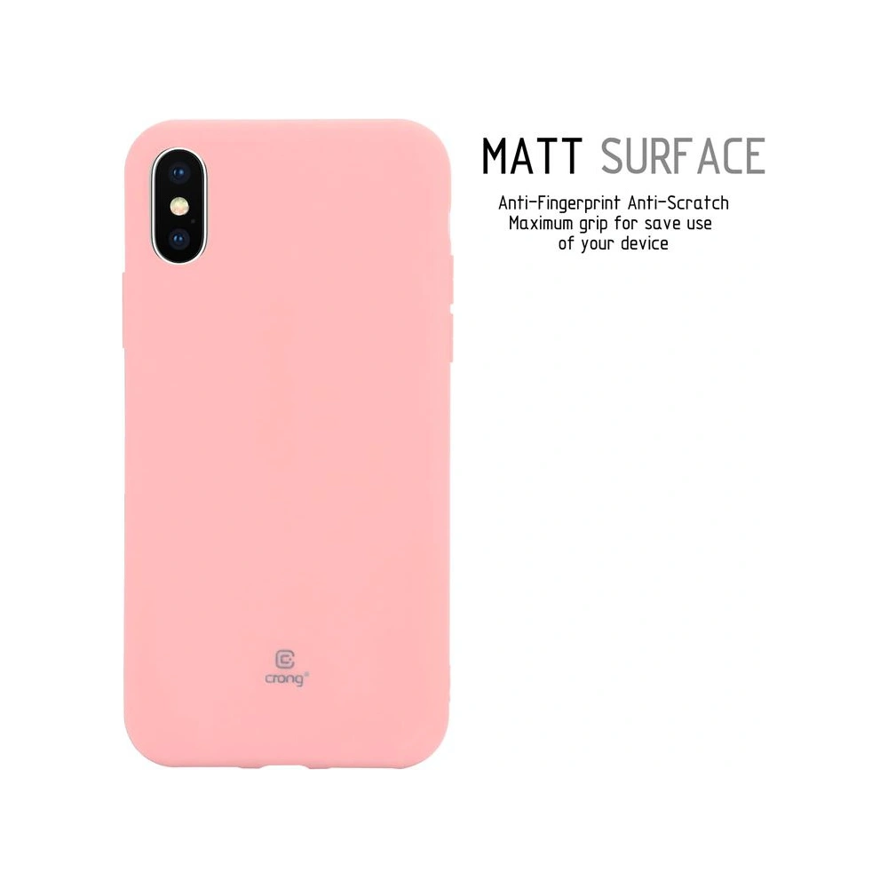 Hurtownia GSM - Etui Crong Soft Skin Cover Apple iPhone XS/X (roz) - CRG42 - {ean13} - Hurt