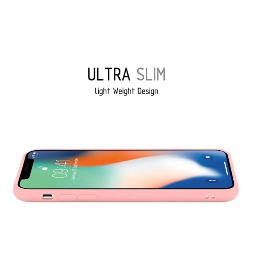 Etui Crong Soft Skin Cover Apple iPhone XS/X (różowy)