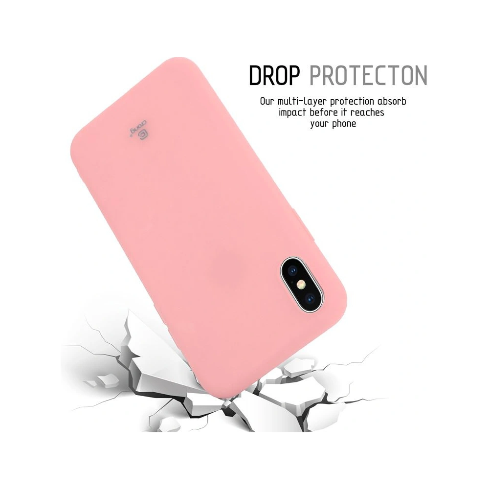 Hurtownia GSM - Etui Crong Soft Skin Cover Apple iPhone XS/X (roz) - CRG42 - {ean13} - Hurt