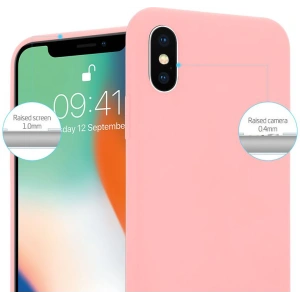 Wholesale Crong Soft Skin Cover Apple iPhone XS/X (pink) - CRG42 - {ean13} - Hurt