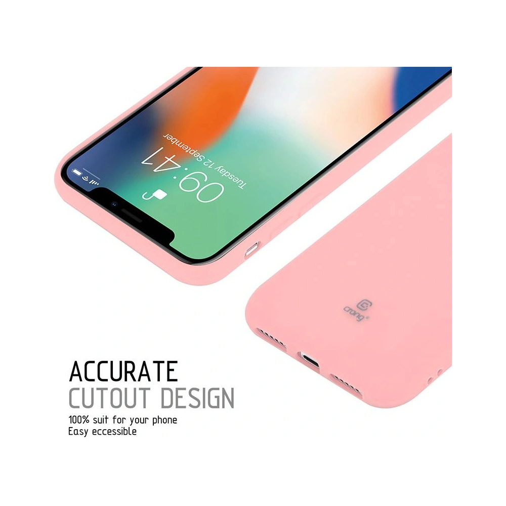 Hurtownia GSM - Etui Crong Soft Skin Cover Apple iPhone XS/X (rózsaszín) - CRG42 - {ean13} - Hurt