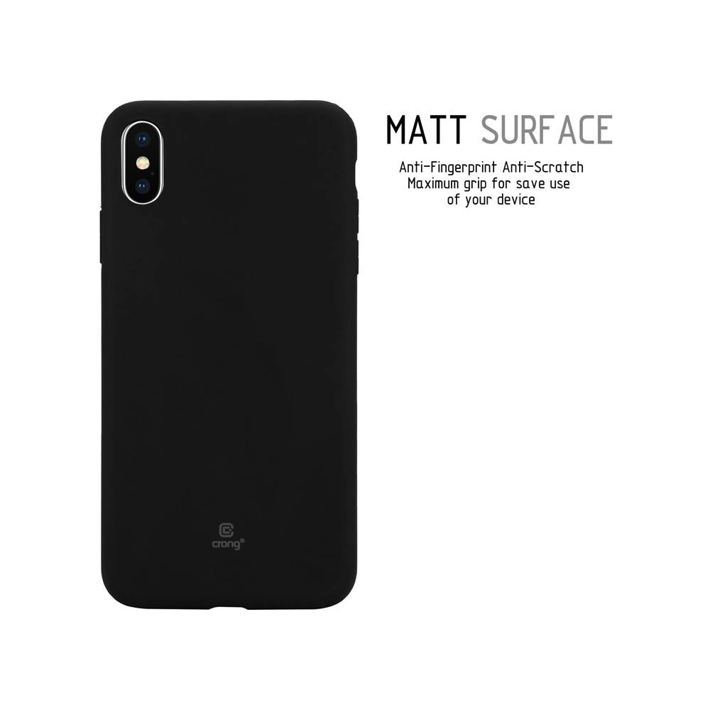 Hurtownia GSM - Case Crong Soft Skin Cover Apple iPhone XS Max (schwarz) - CRG43 - {ean13} - Hurt