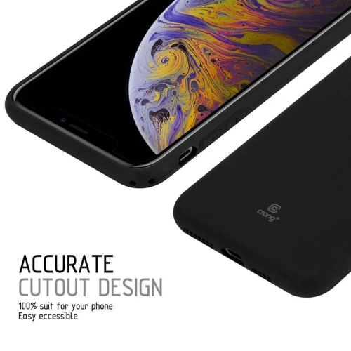 Etui Crong Soft Skin Cover Apple iPhone XS Max (czarny)