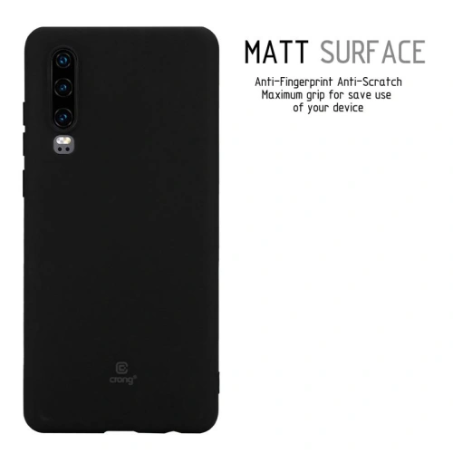 Etui Crong Soft Skin Cover Huawei P30 (czarny)