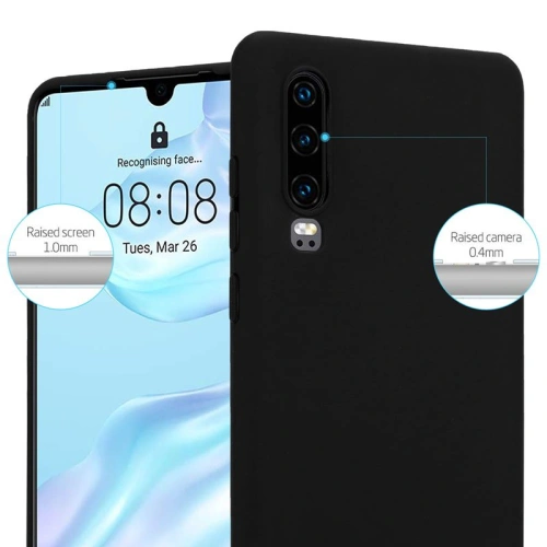 Etui Crong Soft Skin Cover Huawei P30 (czarny)