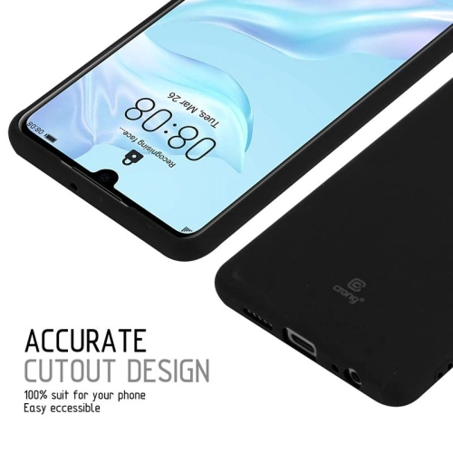 Etui Crong Soft Skin Cover Huawei P30 (czarny)
