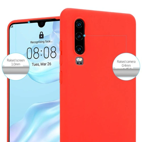 Etui Crong Soft Skin Cover Huawei P30 (czerwony)