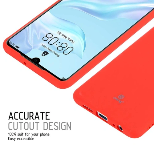 Etui Crong Soft Skin Cover Huawei P30 (czerwony)