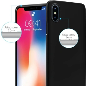 Hurtownia GSM - Etui Crong Smooth Skin Apple iPhone XS/X (fekete) - CRG46 - {ean13} - Hurt