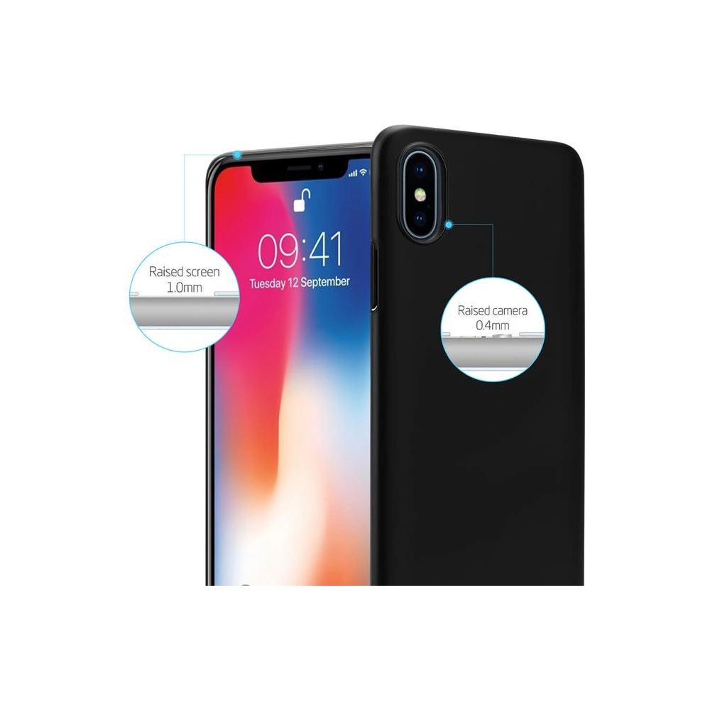 Hurtownia GSM - Case Crong Smooth Skin Apple iPhone XS/X (schwarz) - CRG46 - {ean13} - Hurt