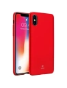 Etui Crong Smooth Skin Apple iPhone XS/X (roșu)