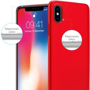 Hurtownia GSM - Etui Crong Smooth Skin Apple iPhone XS/X (piros) - CRG47 - {ean13} - Hurt