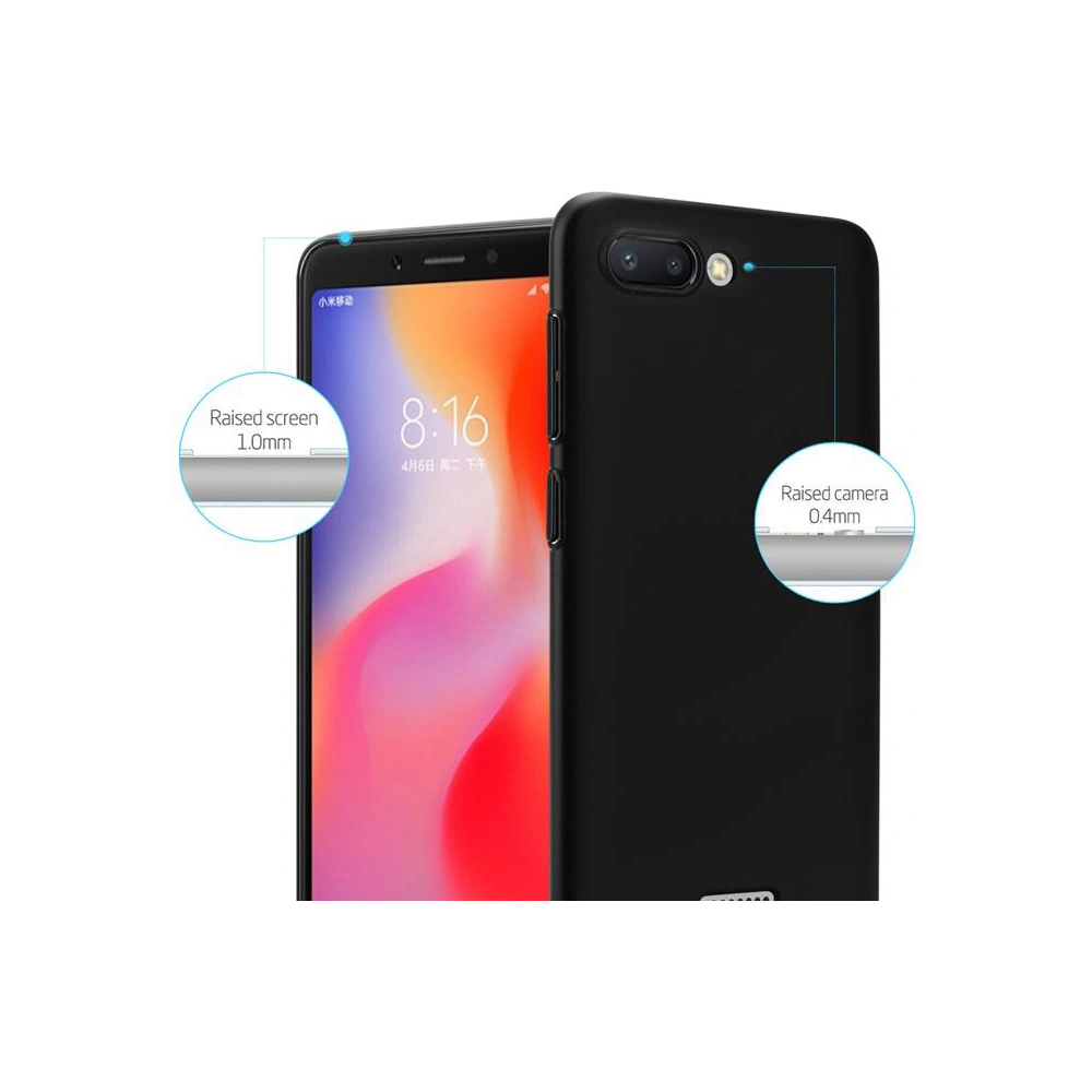 Hurtownia GSM - Case Crong Smooth Skin Xiaomi Redmi 6 (schwarz) - CRG49 - {ean13} - Hurt