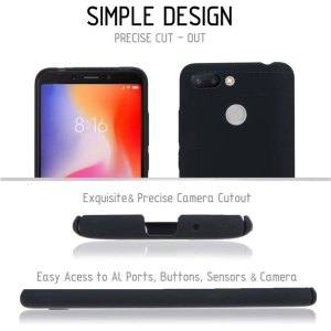 Hurtownia GSM - Etui Crong Smooth Skin Xiaomi Redmi 6A (czarny) - CRG50 - {ean13} - Hurt