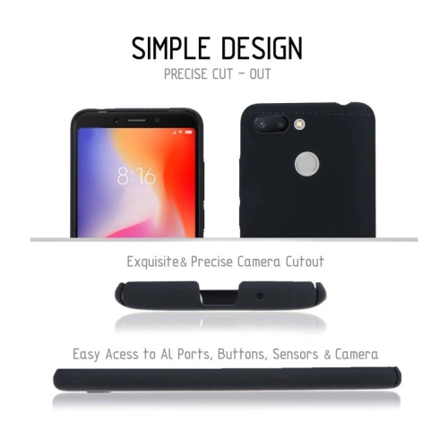 Etui Crong Smooth Skin Xiaomi Redmi 6A (czarny)