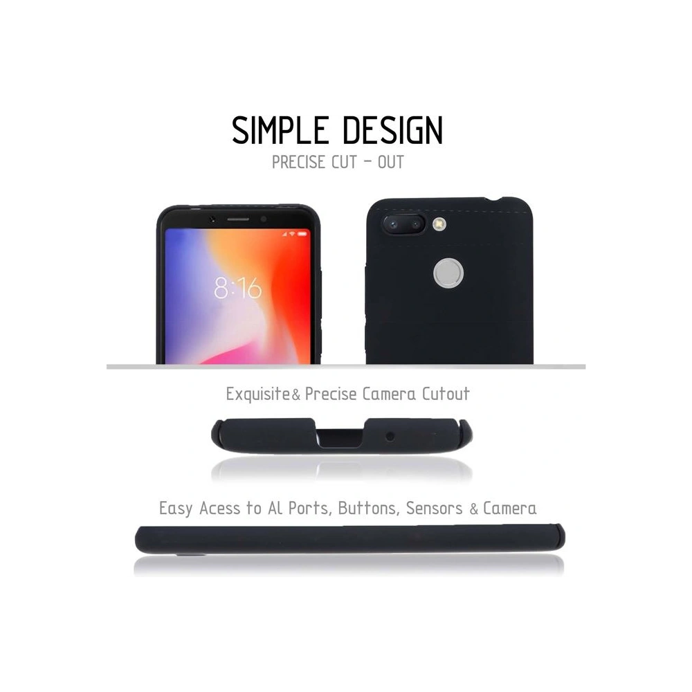 Etui Crong Smooth Skin Xiaomi Redmi 6A (fekete)