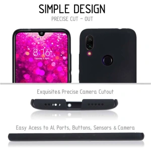 Hurtownia GSM - Etui Crong Smooth Skin Xiaomi Redmi 7 (czarny) - CRG51 - {ean13} - Hurt