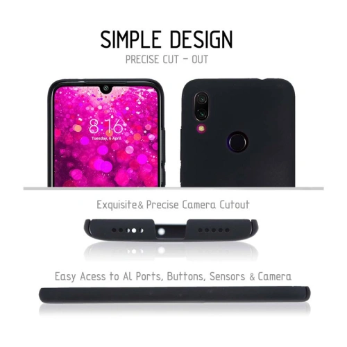 Etui Crong Smooth Skin Xiaomi Redmi 7 (czarny)