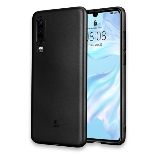 Etui Crong Smooth Skin Huawei P30 (czarny)