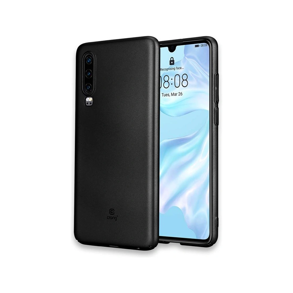 Hurtownia GSM - Etui Crong Smooth Skin Huawei P30 (negru) - CRG52 - {ean13} - Hurt