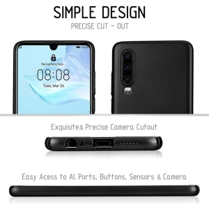 Hurtownia GSM - Etui Crong Smooth Skin Huawei P30 (černý) - CRG52 - {ean13} - Hurt