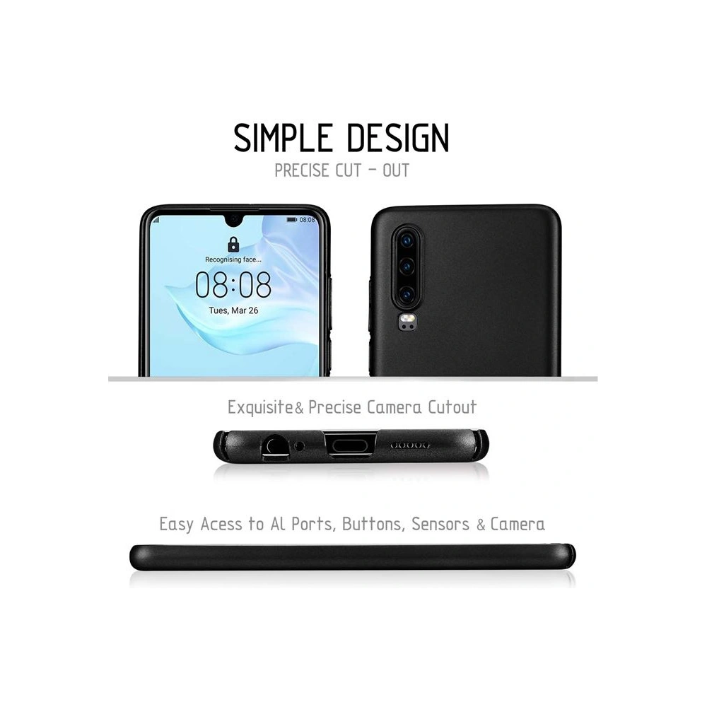 Hurtownia GSM - Etui Crong Smooth Skin Huawei P30 (černý) - CRG52 - {ean13} - Hurt