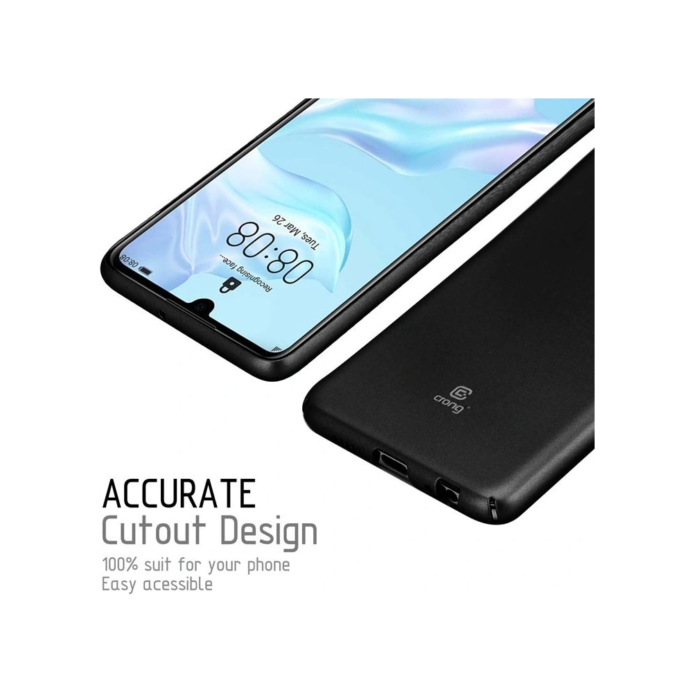 Hurtownia GSM - Etui Crong Smooth Skin Huawei P30 (černý) - CRG52 - {ean13} - Hurt