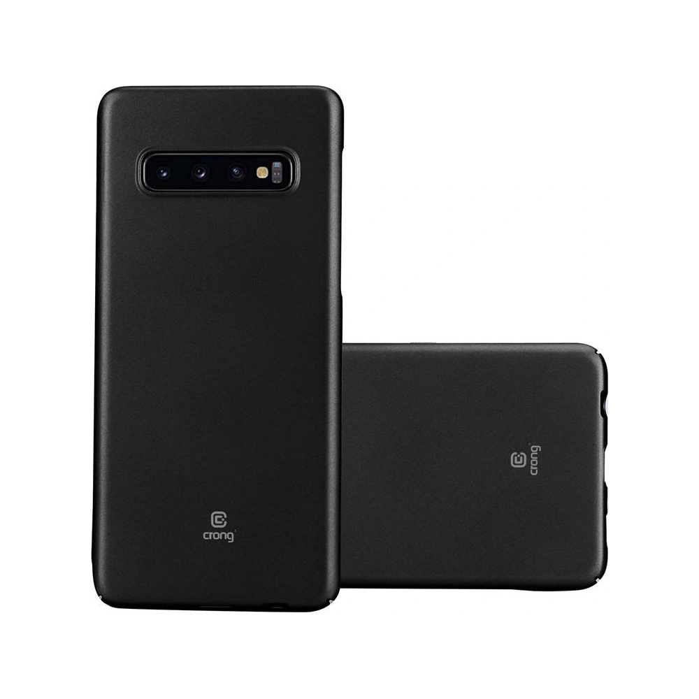 Hurtownia GSM - Etui Crong Smooth Skin Samsung Galaxy S10+ Plus (negru) - CRG53 - {ean13} - Hurt